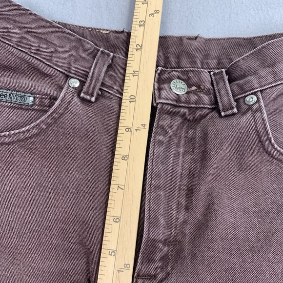 Lee Womens Brown High Rise Straight Leg Jeans 100 Cotton Vintage Style 27x31 - Picture 5 of 8